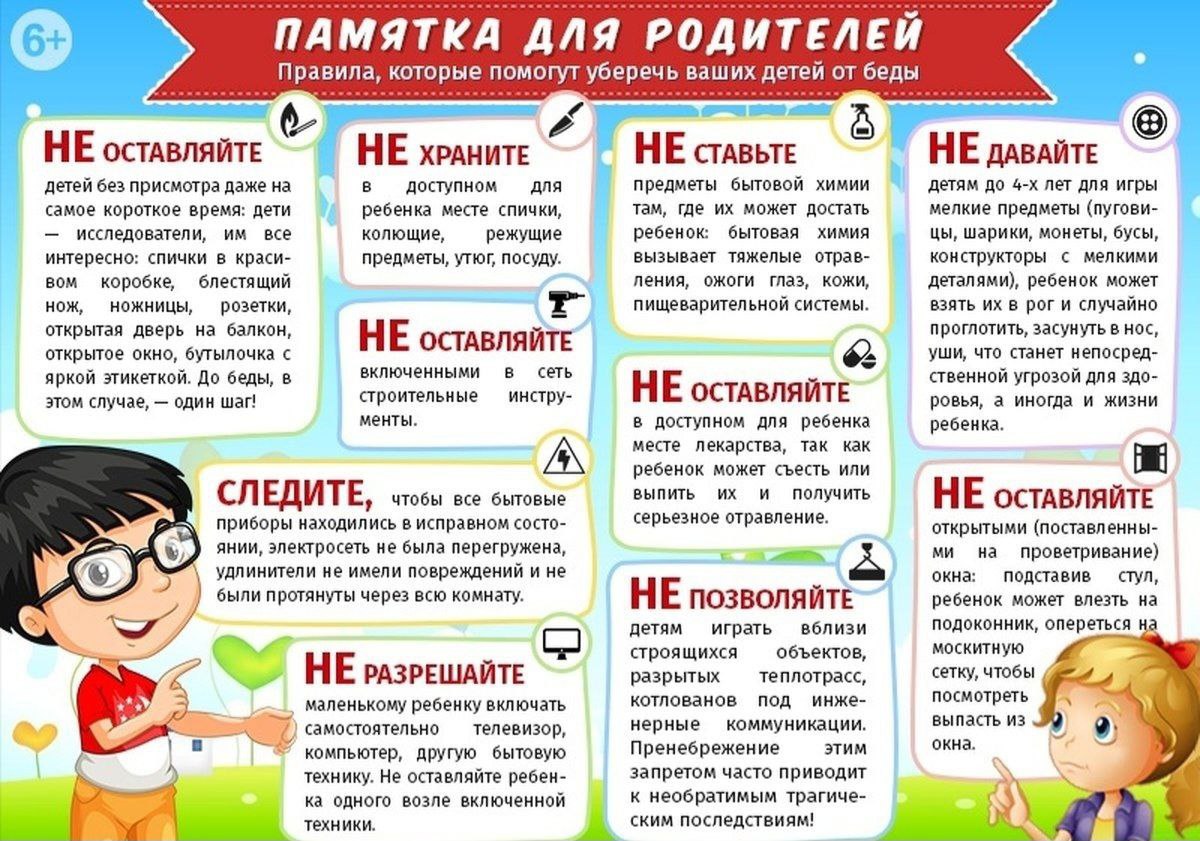 Памятка для родителей: правила, которые помогут уберечь ребёнка от беды